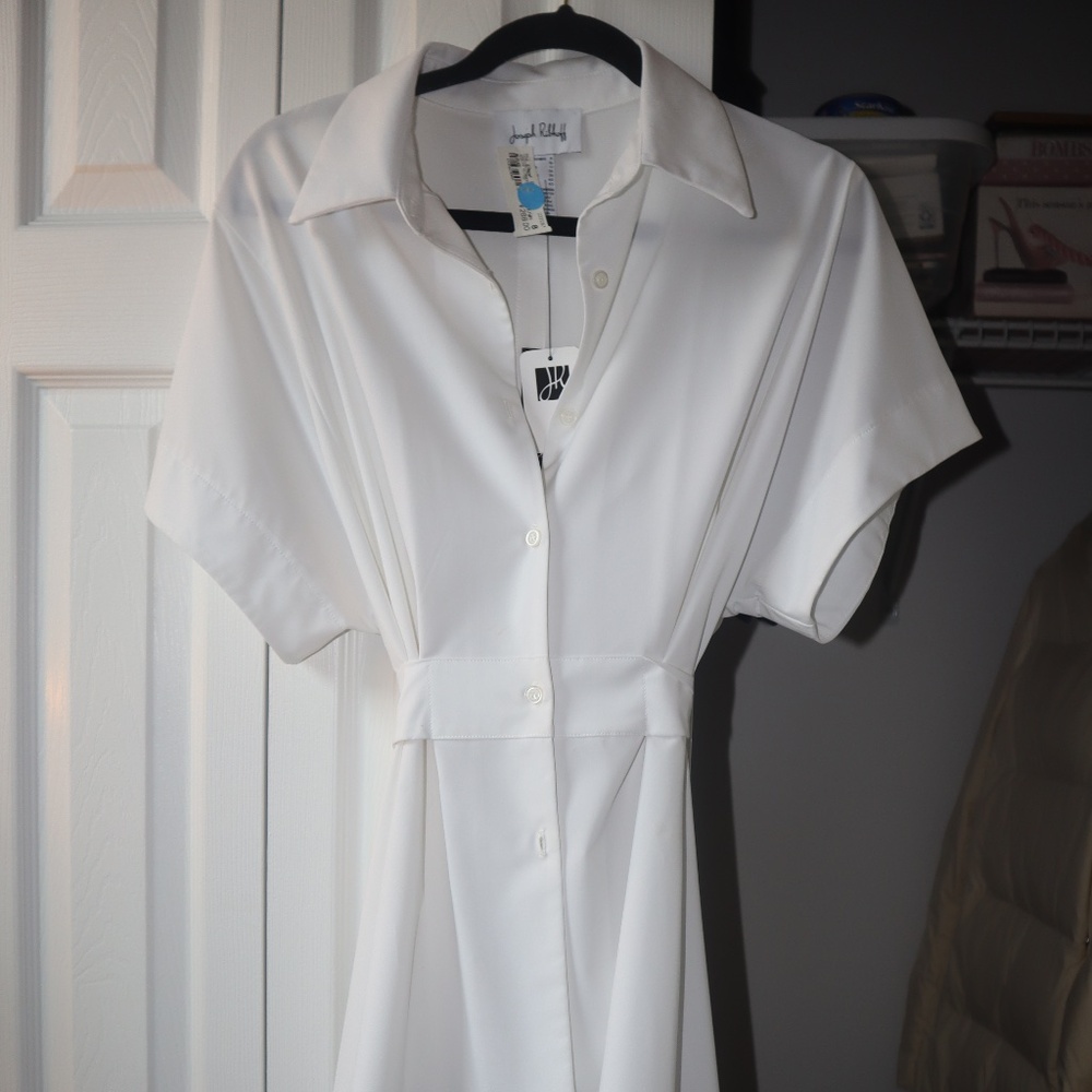 Joseph Ribkoff White High Low Blouse